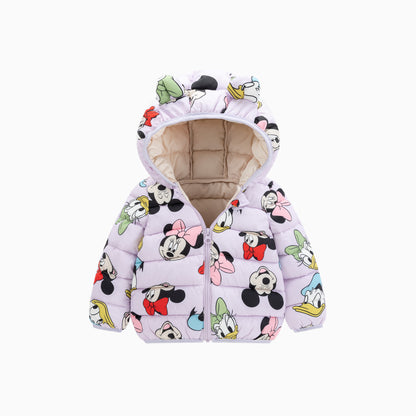 Light Purple Bow Mouse Baby Bear Jacket Coat