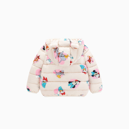 Off White Heart and Mouse Baby Bear Jacket Coat