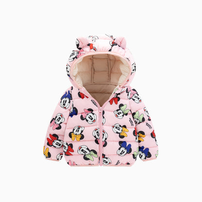 Pink Bow Happy Mouse Baby Bear Jacket Coat