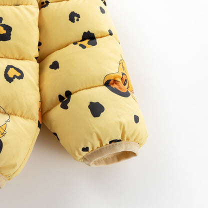 Yellow Jungle Leopard Baby Bear Jacket Coat