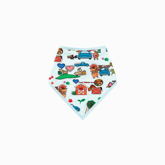 Farm Car and Animal Friends Life Bamboo Baby Bib