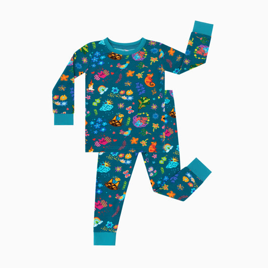 Spring Magic Garden Bamboo Two-Piece Pajama Set