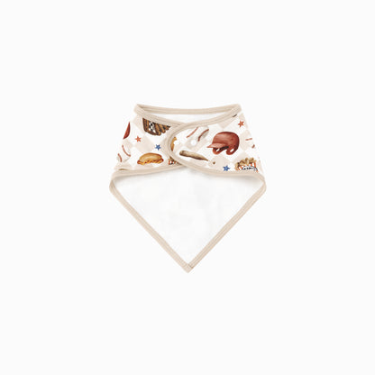 Khaki Plaid Baseball Snack Adventure Bamboo Baby Bib