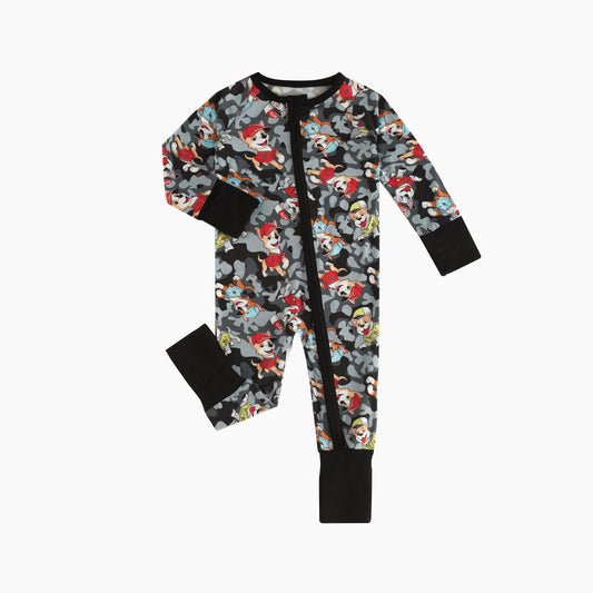 Cartoon Animals Bamboo Zipper Romper Pajamas