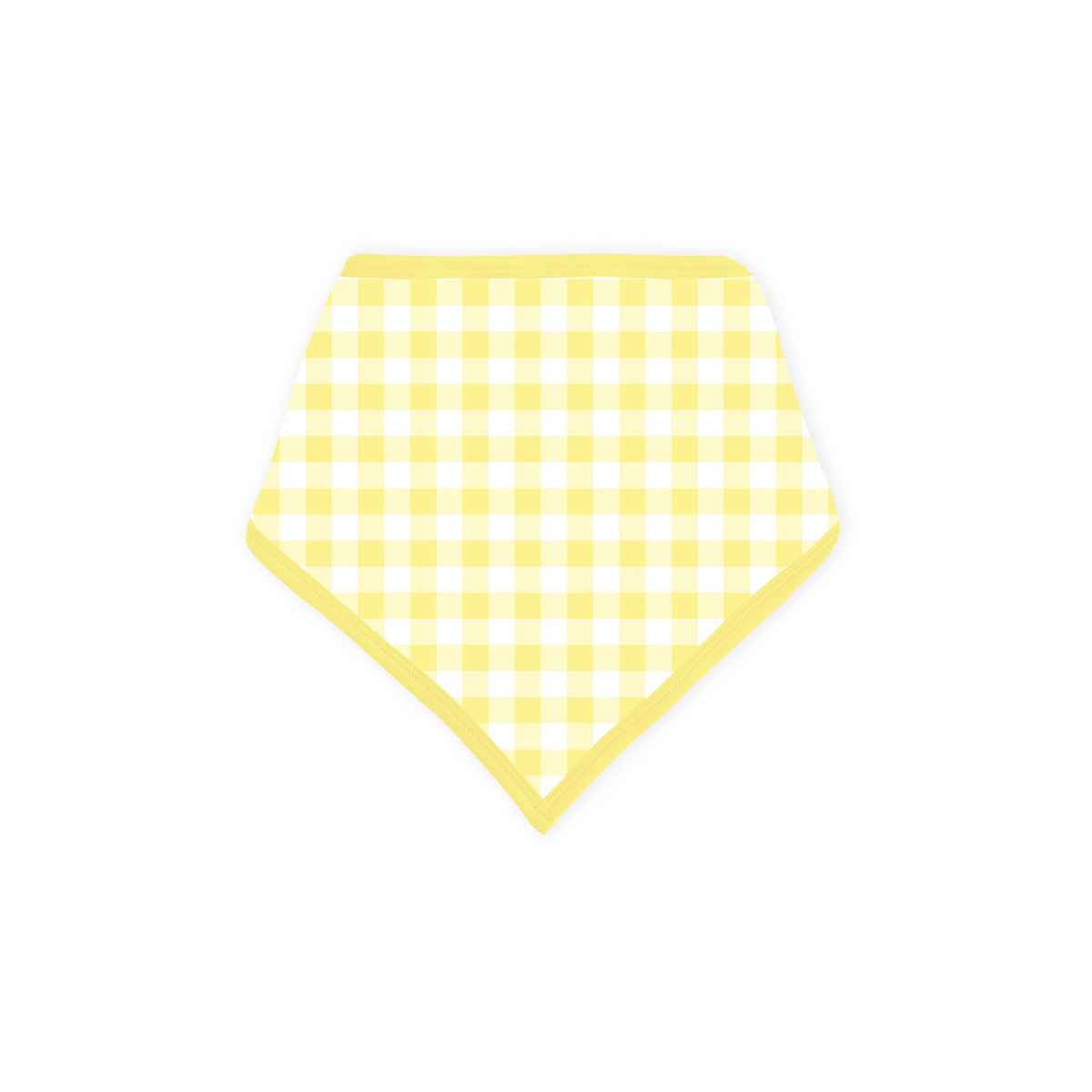 Classic Sunshine Gingham Yellow Bamboo Baby Bib