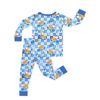 Surf's Up Sharks Kids Bamboo Two-Piece Pajama Set