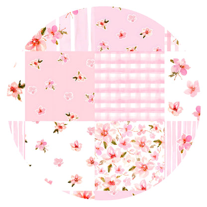 Valentine Floral Quilt Kids Bamboo Two-Piece Pajama Set