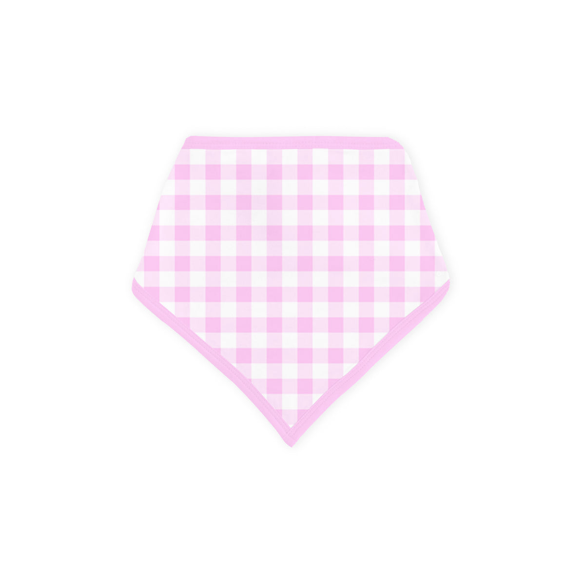 Pink Blush Check Sweet Dreams  Bamboo Baby Bib