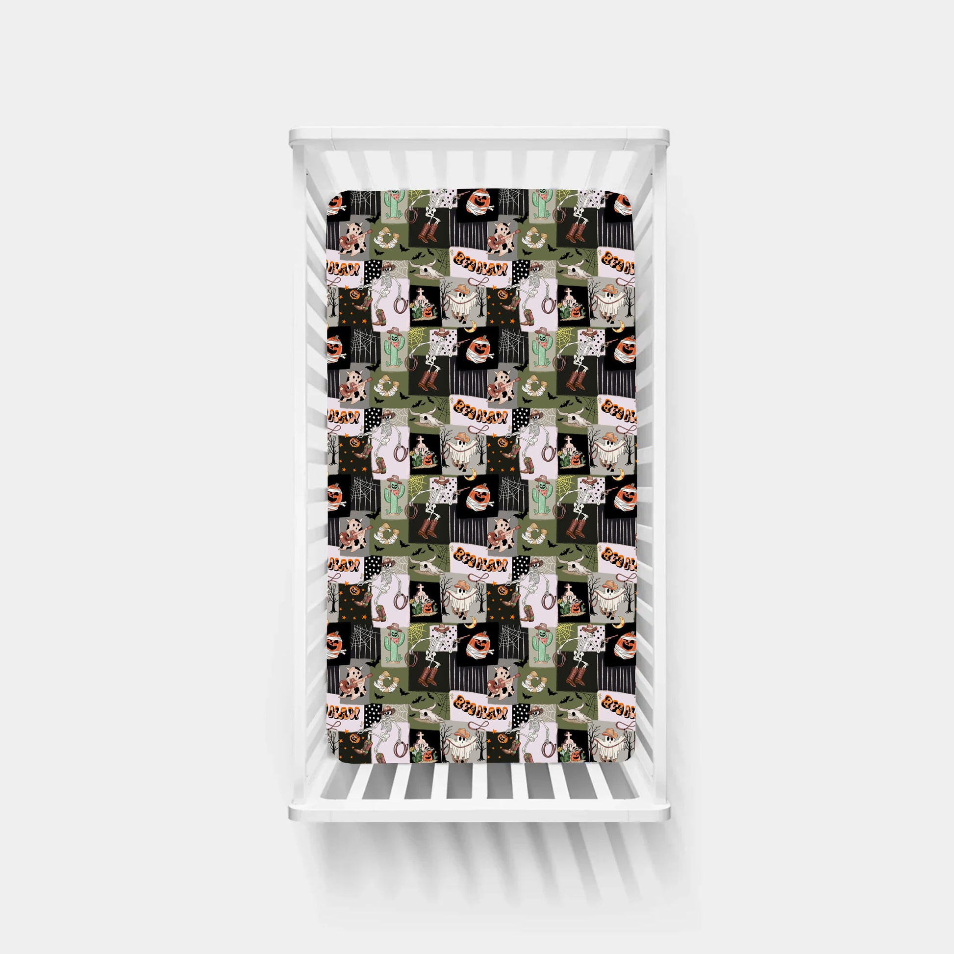 Halloween bamboo clothing design - baby apparel bamboo clothing with custom design - baby wear front view