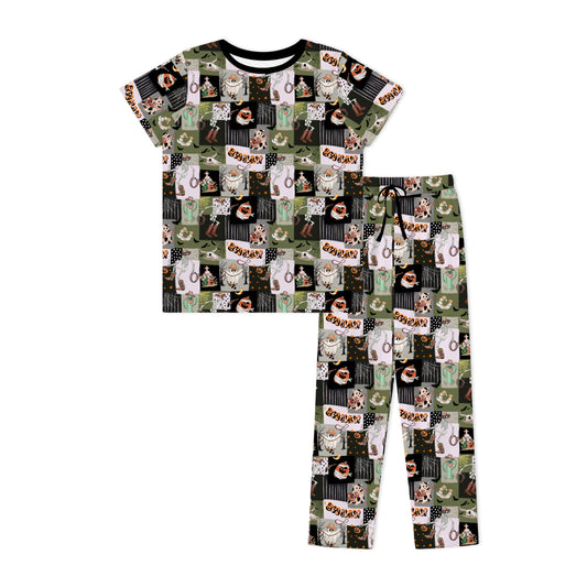 Halloween bamboo clothing design - men apparel bamboo clothing with custom design - men wear front view