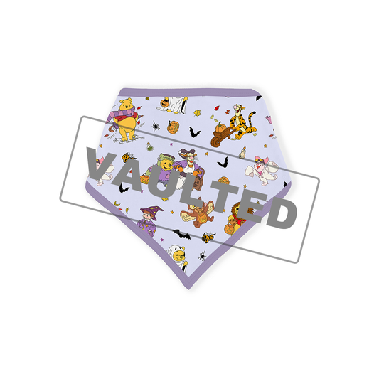 Halloween Bear Pumpkin Bat Bamboo Baby Bib