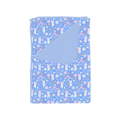 Garden Bunny Blossom Bamboo Blanket