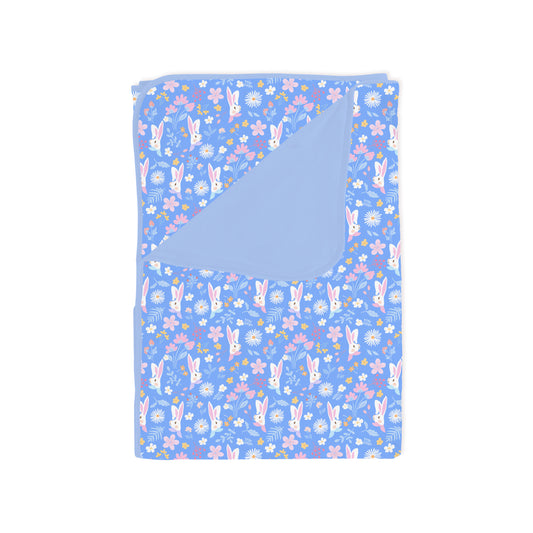 Garden Bunny Blossom Bamboo Blanket