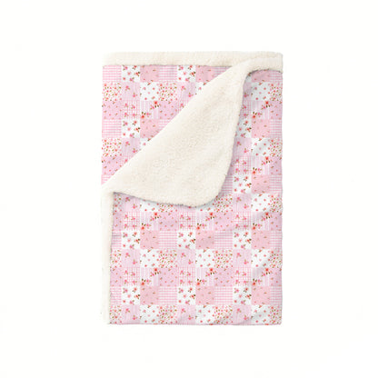 Valentine Floral Quilt Bamboo Blanket
