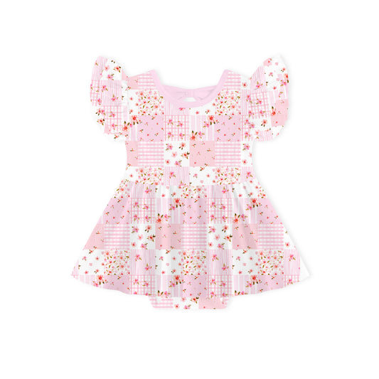 Robe bébé à manches longues en bambou et papillon
