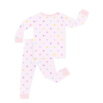 Pastel Dot Dreams Kids Two-Piece Pajama Set