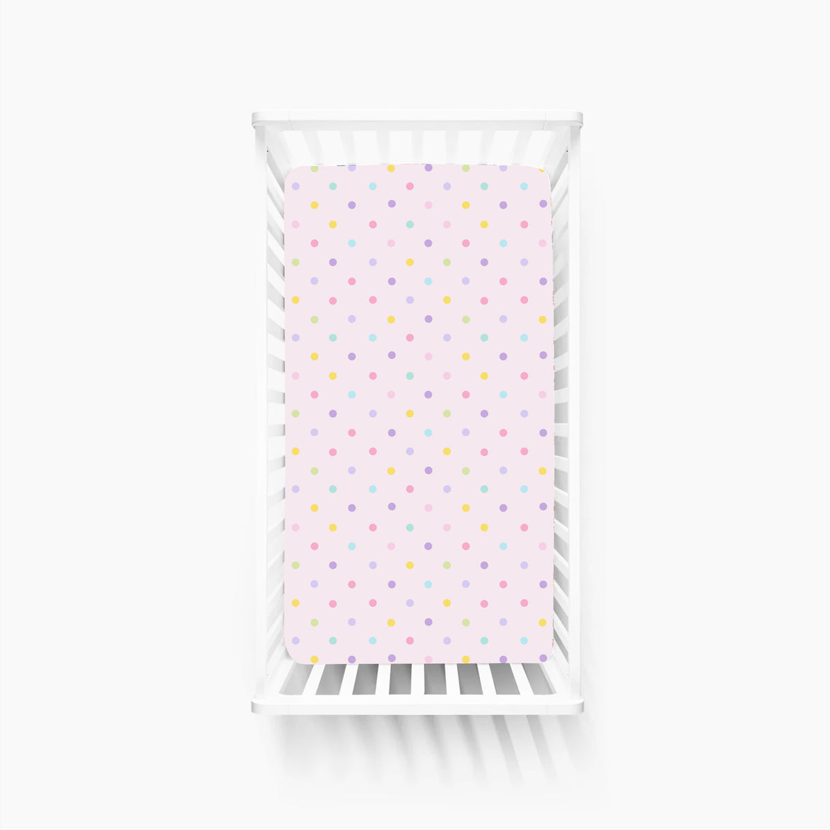 Pastel Dot Dreams Bamboo Fitted Crib Sheet