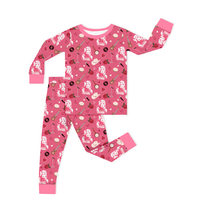 Dolly Nashville Songbird Kids Two-Piece Pajama Set