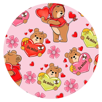 Valentine Wishes and Bear Hugs Love Bamboo Fitted Crib Sheet