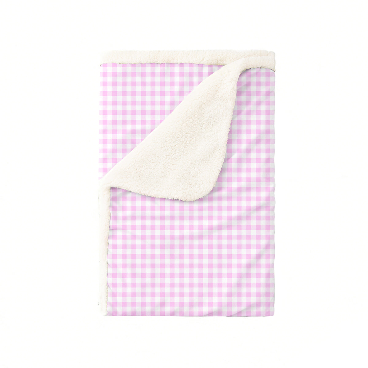 Pink Blush Check Sweet Dreams Bamboo Blanket