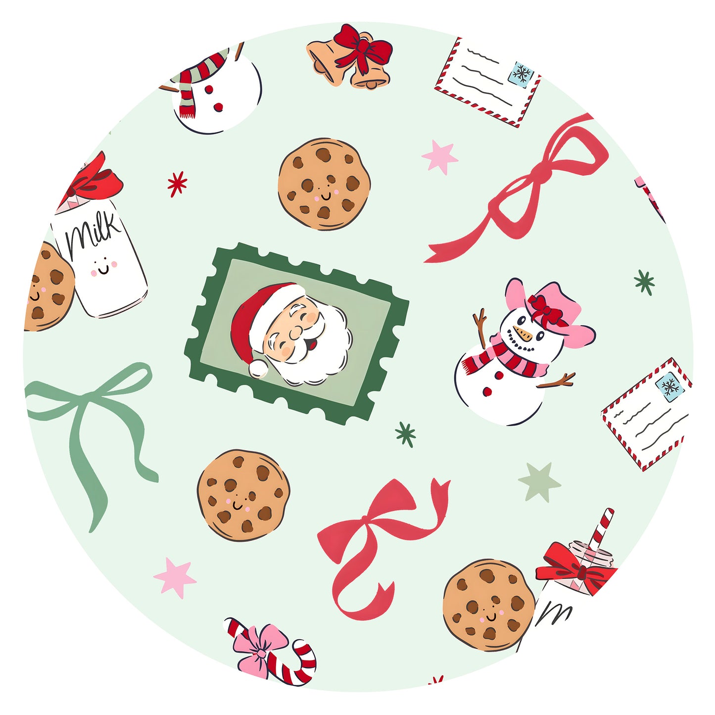 Christmas Santa’s Sweet Treats Baby Bamboo Zipper Pajama Romper