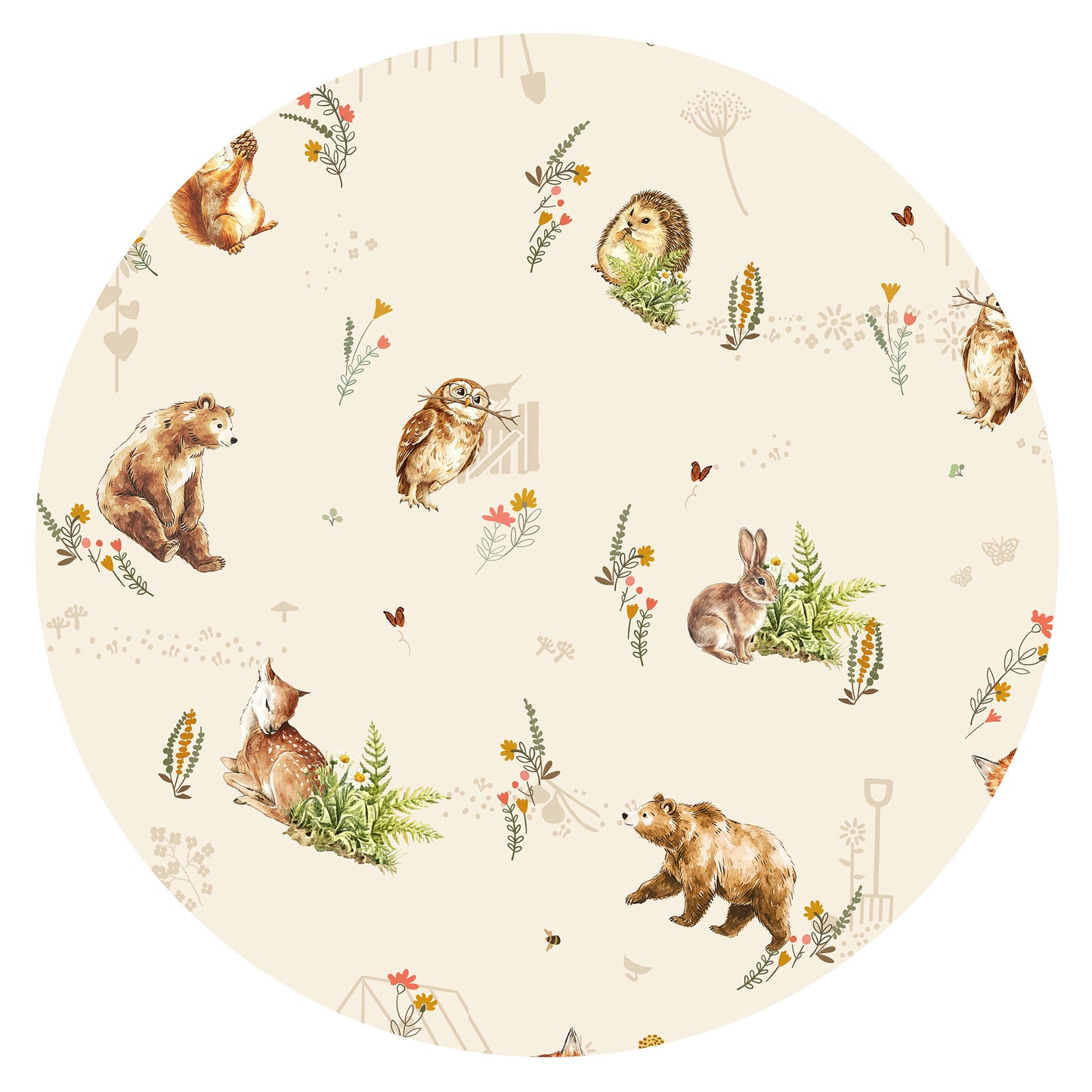 Baby Bamboo Zipper Pajama Romper Farmyard Friends Woodland Journey