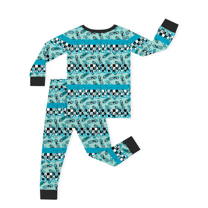 Rad Skate & Flame Kids Bamboo Two-Piece Pajama Set