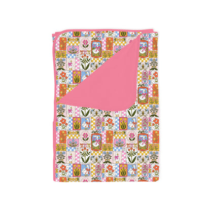 Vintage Goose Garden Bamboo Blanket