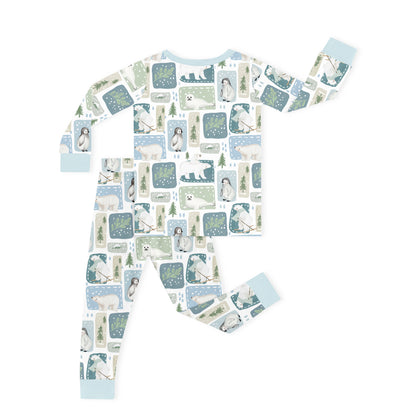Winter Wonderland Friends Kids Bamboo Two-Piece Pajama Set