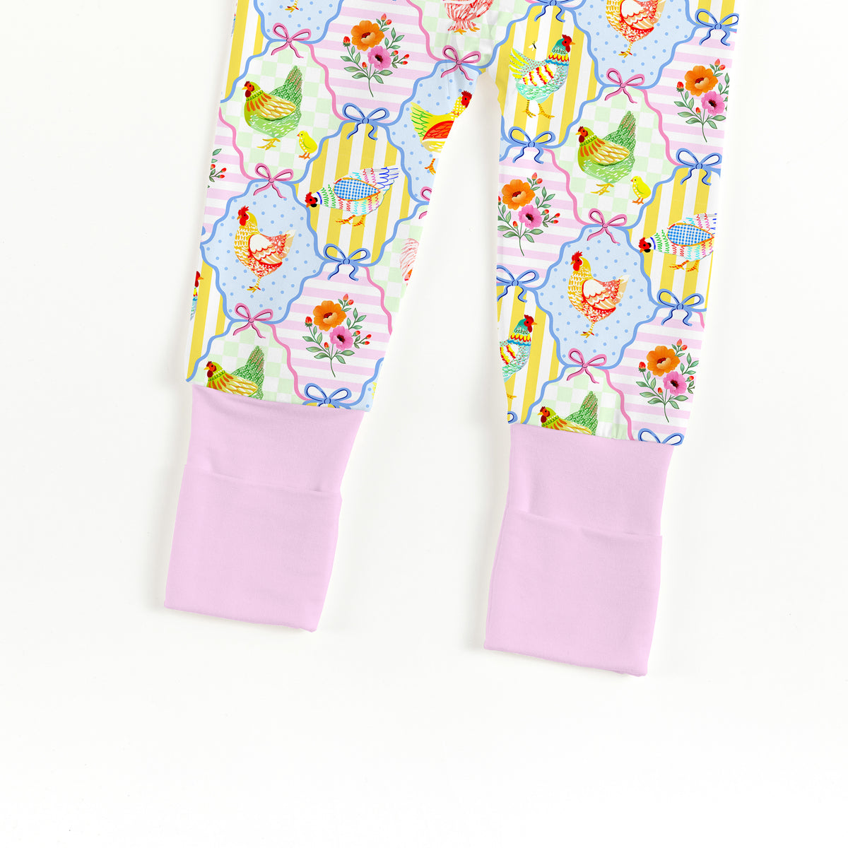Pastel Country Coop Bamboo Zipper Pajama Romper