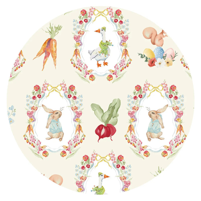 Easter Garden Bunny with Carrots Kids Bamboo Two-Piece Pajama Set