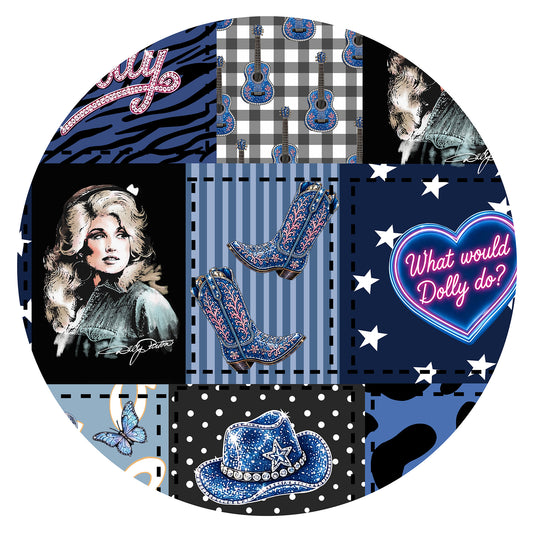 Dolly Neon Country Disco Bamboo Blanket