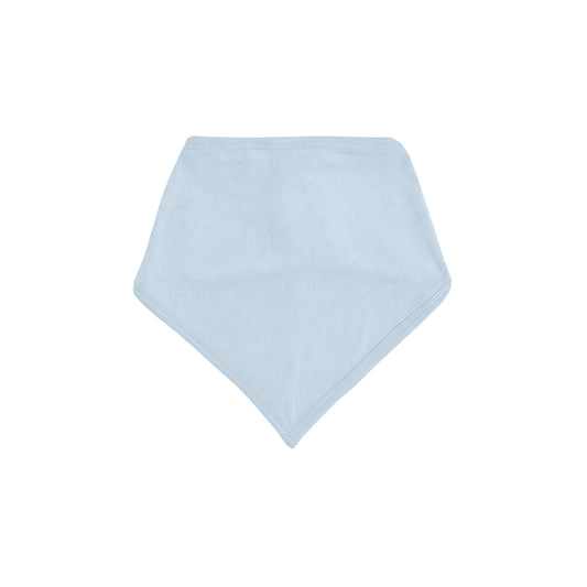 Solid Sky Blue Bamboo Baby Bib
