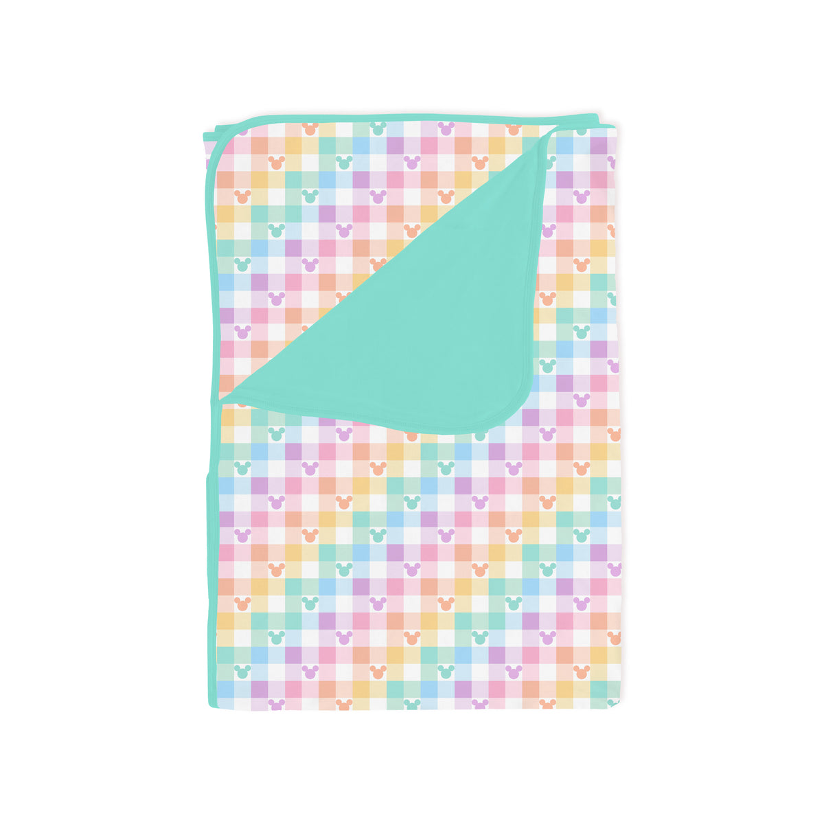 Pastel Magic Check Bamboo Blanket