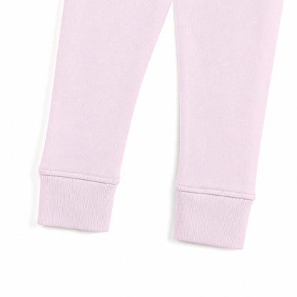 Soft Pink Solid Kids Two-Piece Pajama Set