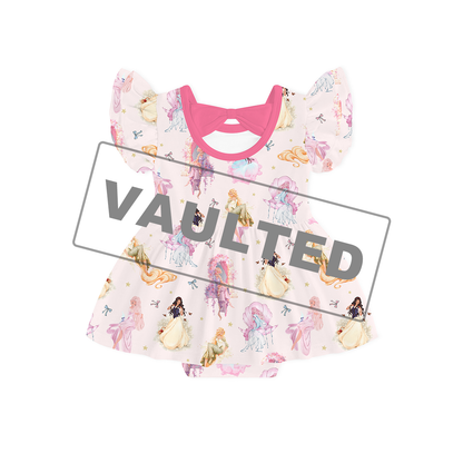 Fairytale Princess Magic Pink Dress With Bodysuit