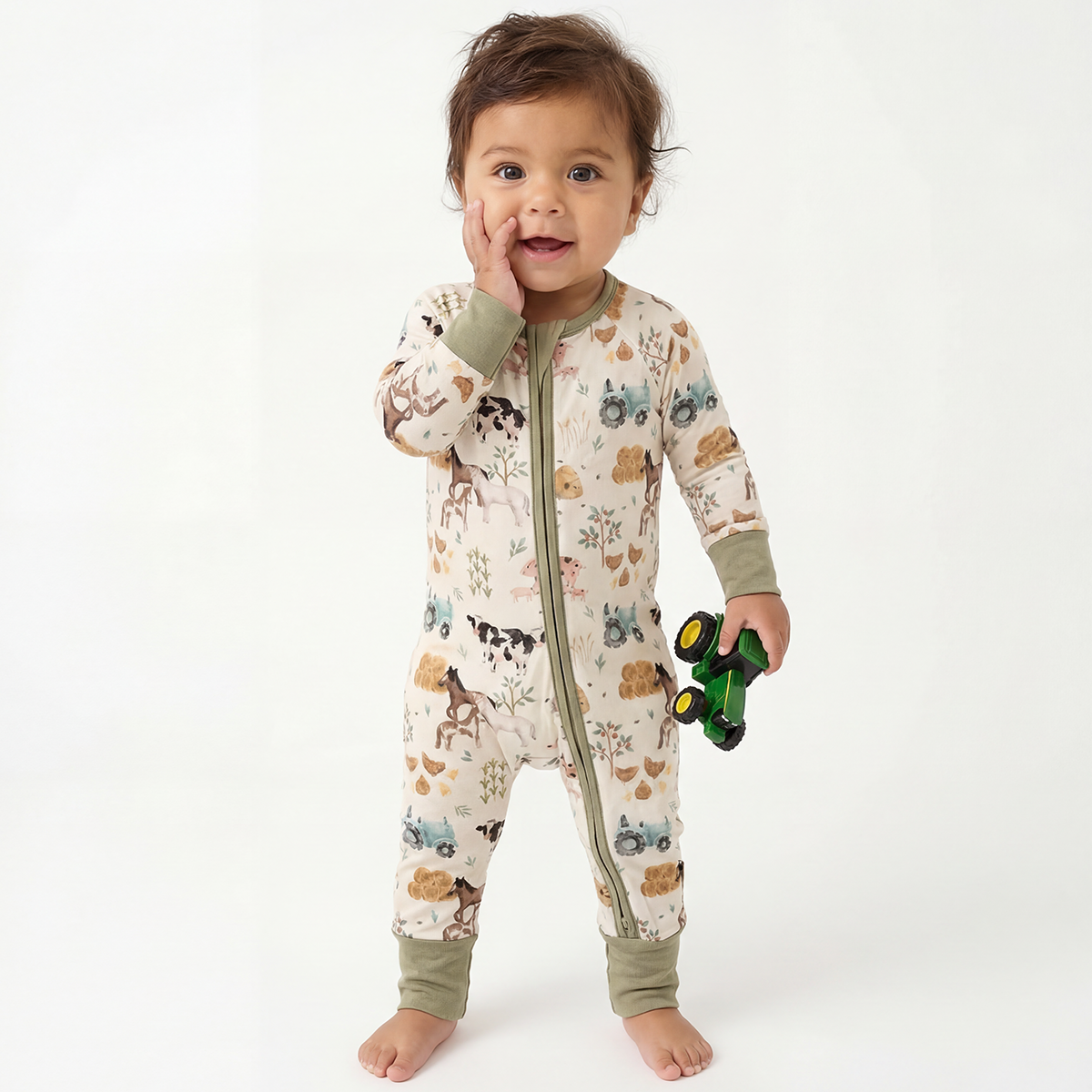 Idiot Ole Bear Bamboo Long Sleeper Sleeper
