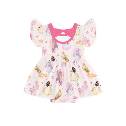 Fairytale Princess Magic Pink Dress With Bodysuit