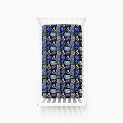 Neon Country Disco Bamboo Fitted Crib Sheet