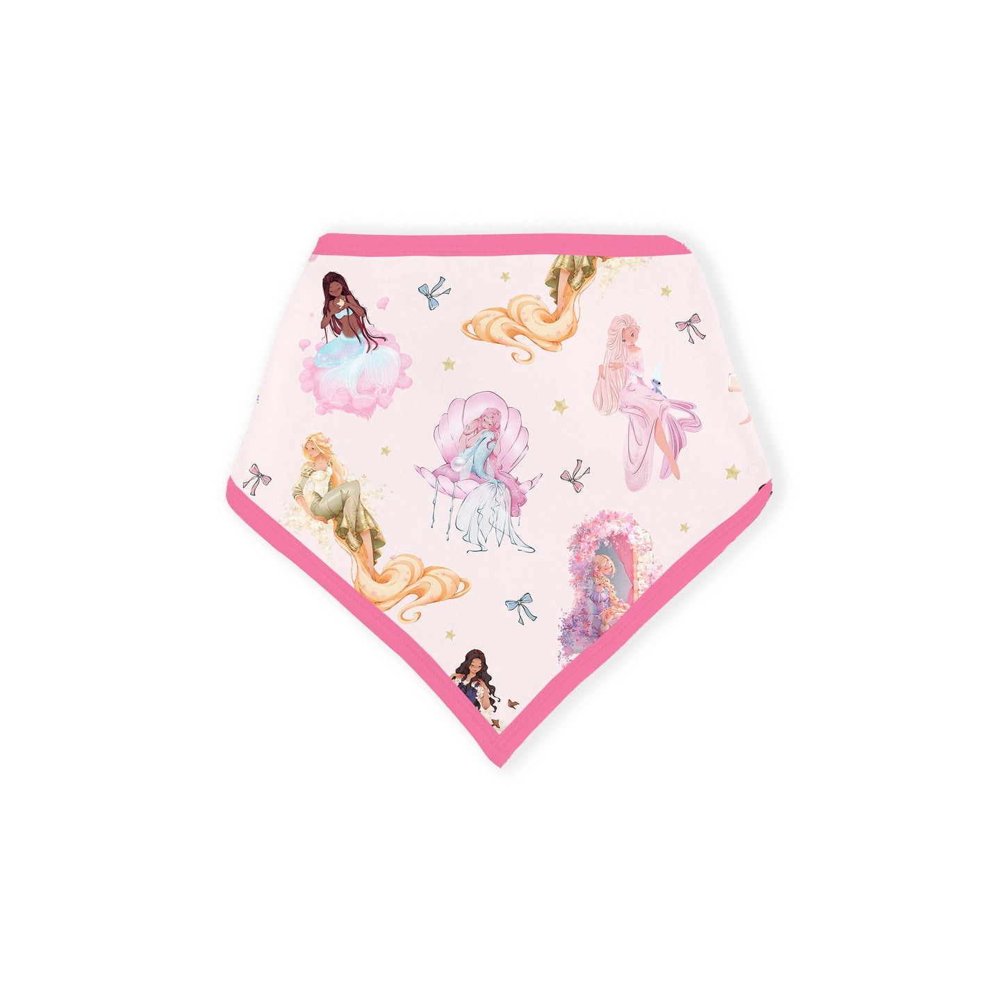 Fairytale Princess Magic Pink Bamboo Baby Bib