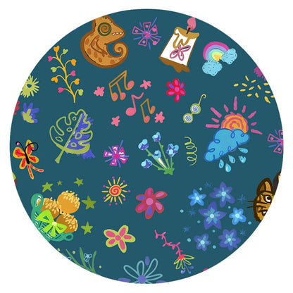 Spring Magic Garden Bamboo Zipper Romper Pajamas