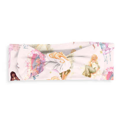 Fairytale Princess Magic Pink Bamboo Headband Bow