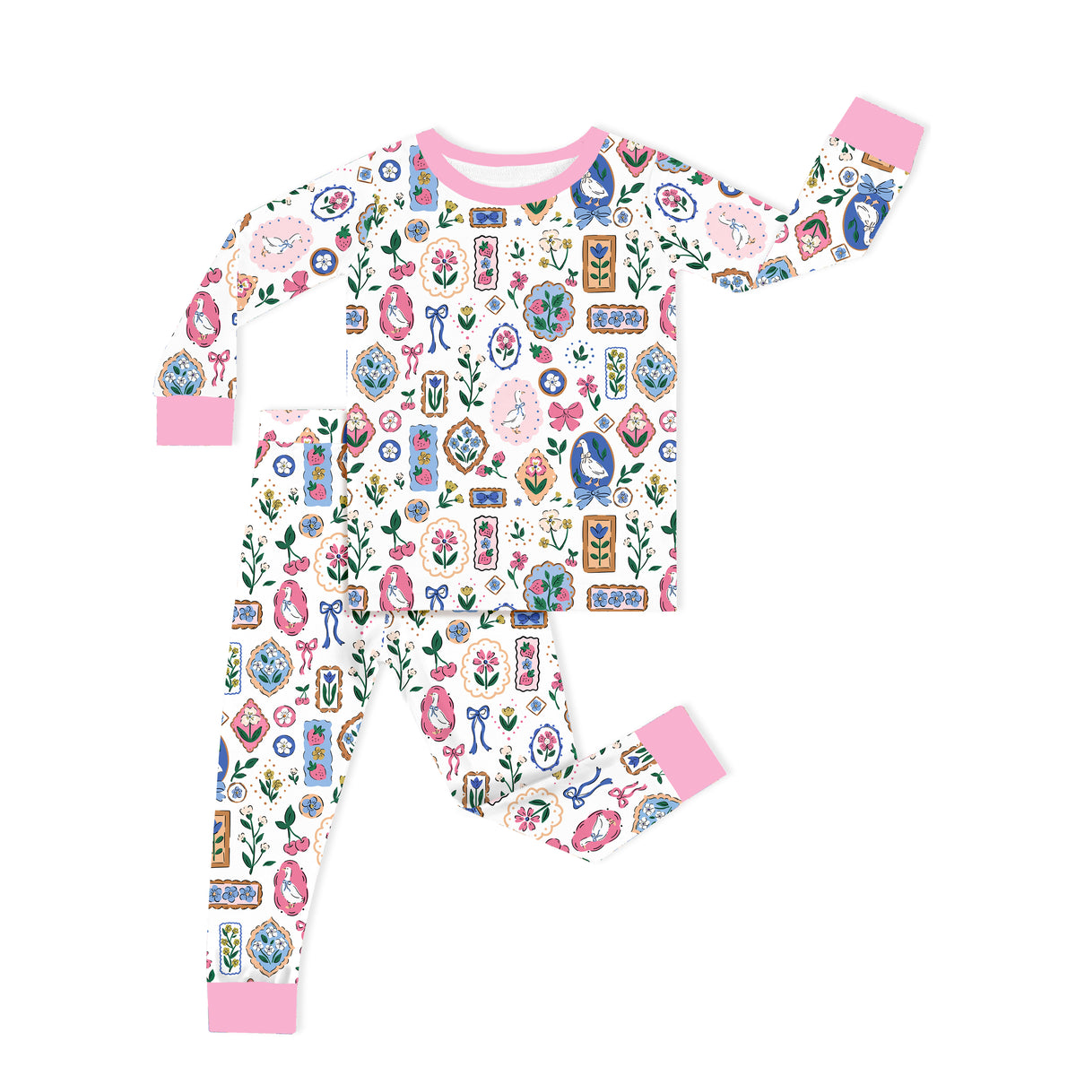 Vintage Goose Gallery Kids Bamboo Two-Piece Pajama Set