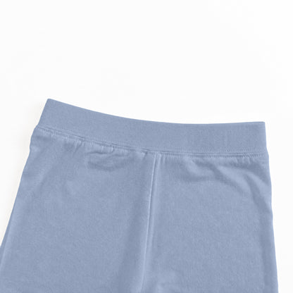 Kids Bamboo Two-Piece Pajama Set Greyish Misty Blue