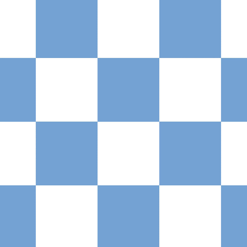 Blue Checkerboard Design Bamboo Zipper Romper Pajamas