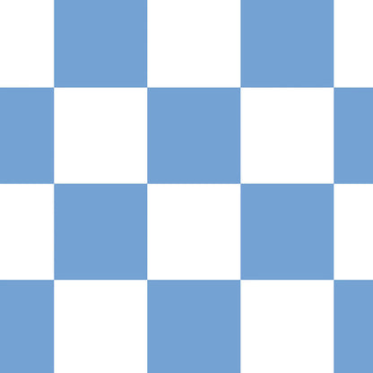 Blue Checkerboard Design Bamboo Zipper Romper Pajamas