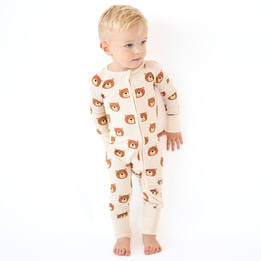 Cute Bear Bamboo Baby Zippy Pajama