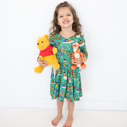 Robe bébé à manches longues en bambou et papillon