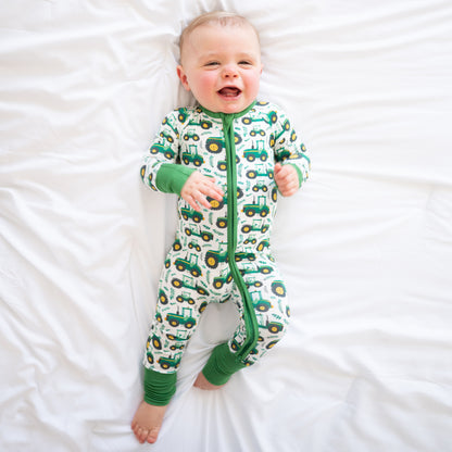 Nordic Dreams Grass Green Pattern court Bamboo Zippy Baby Baber