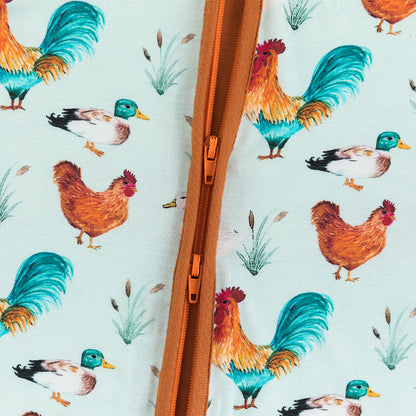 Cock Duck Bamboo Short Bamboo Zippy Baby Romper